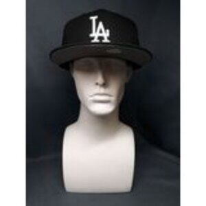 New Era 59-Fifty Men's Fitted Los Angeles Dodgers  Hat Black Size 7 NEW!